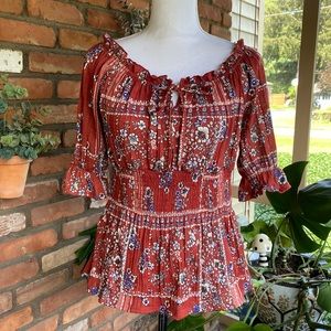 Floral Boho Top